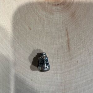 Silver Snowman Charm